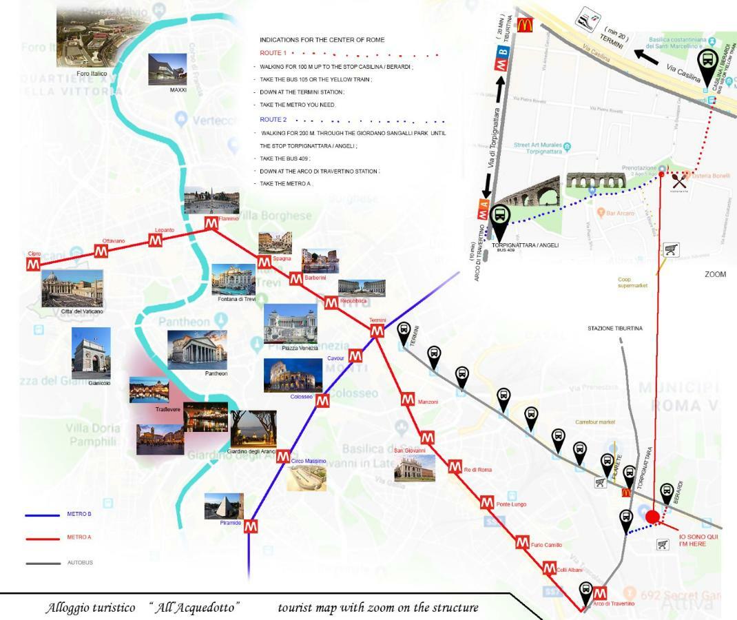 Apartmán Alloggio Turistico All'Acquedotto Řím Exteriér fotografie